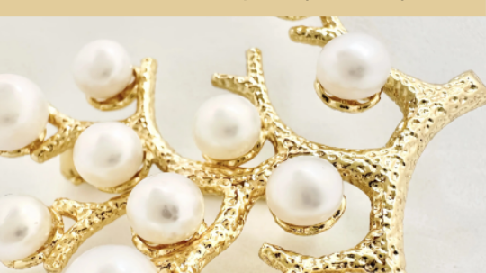  pearl brooches 