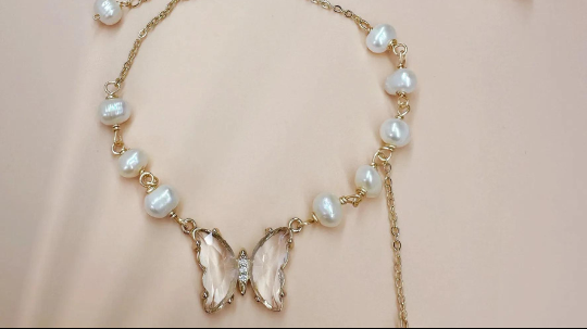 Crystal Pearl Bracelet