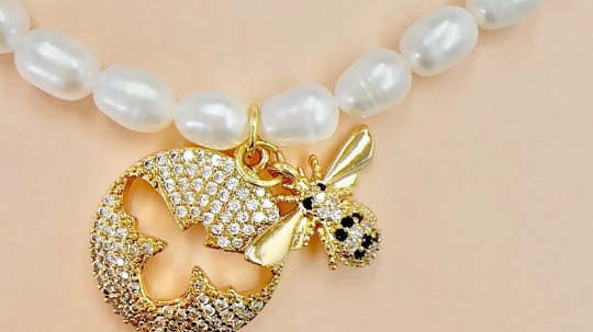 gold pearl jewelry