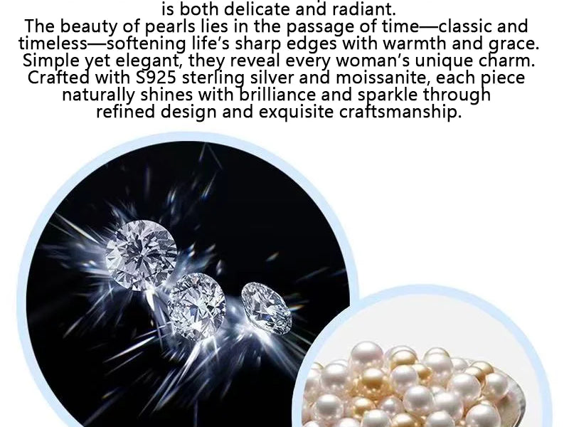 Pearls & Moissanite: The Perfect Harmony of Elegance and Brilliance ✨