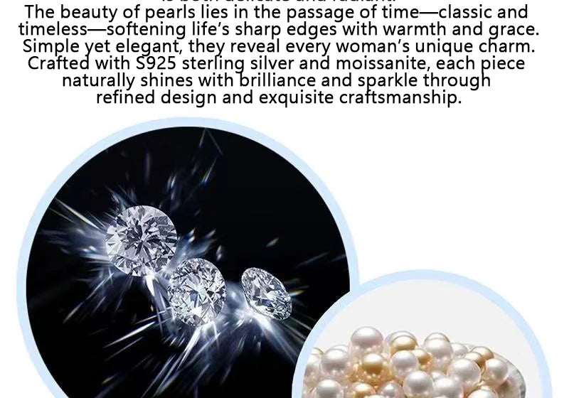 Pearls & Moissanite: The Perfect Harmony of Elegance and Brilliance ✨