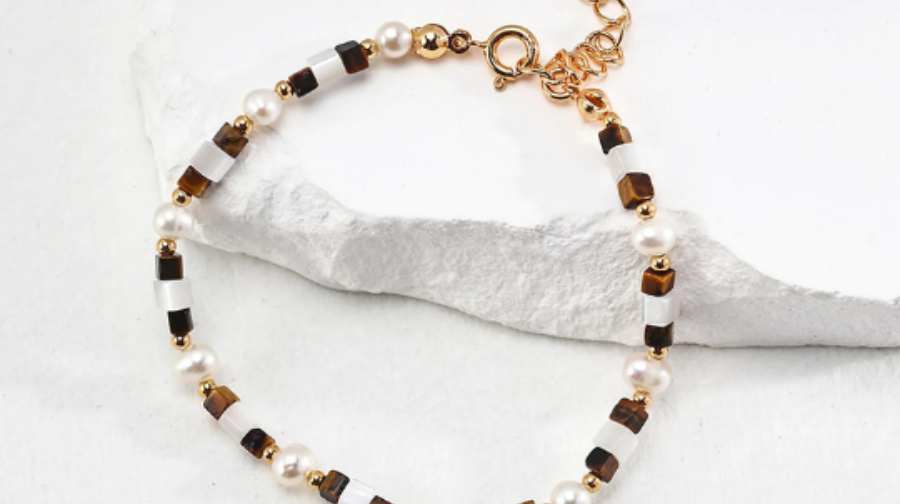 Beaded Pearl Bracelet