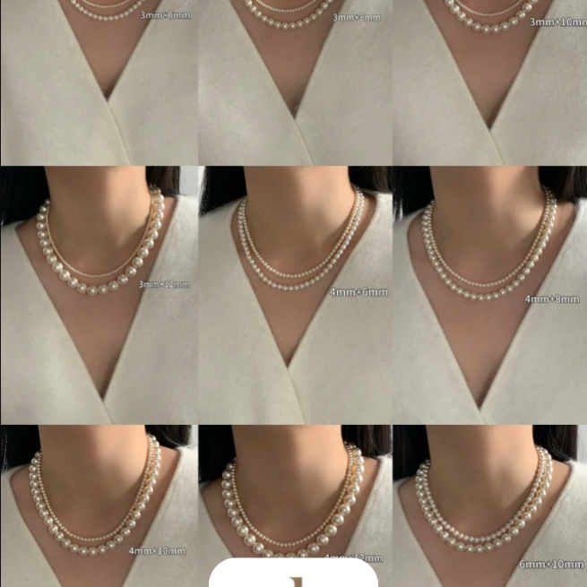  pearl necklaces