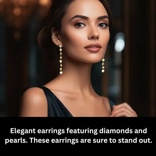 diamond and pearl earrings
