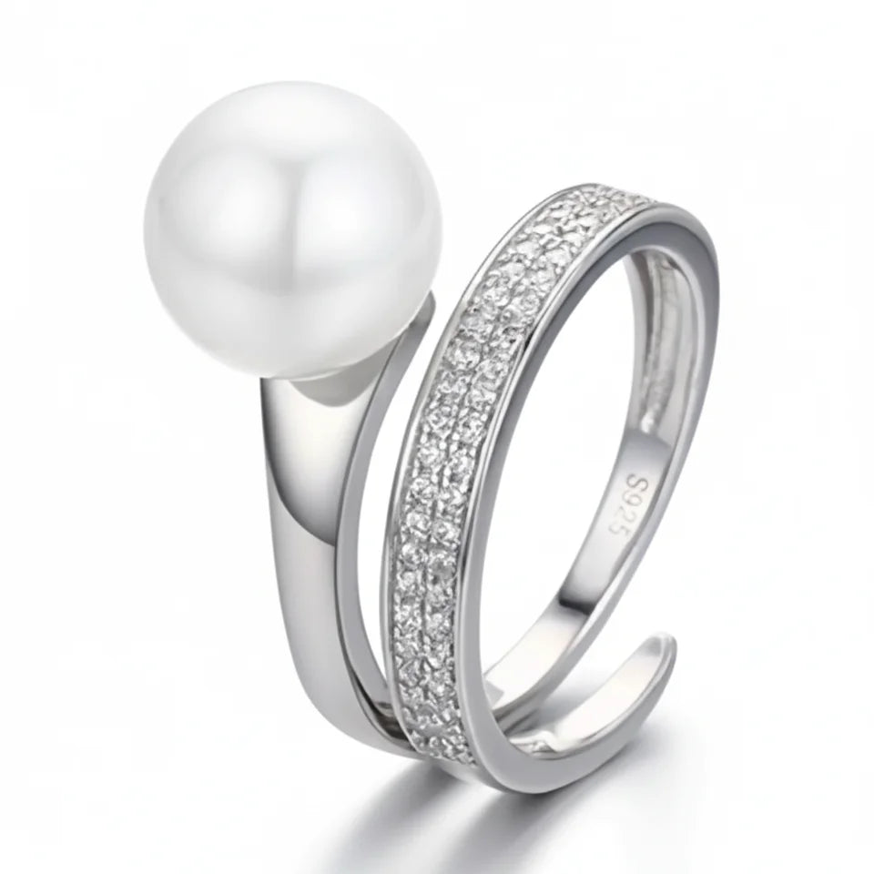 Adjustable Shell Beads Ring