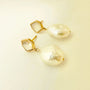 pearl drop earrings