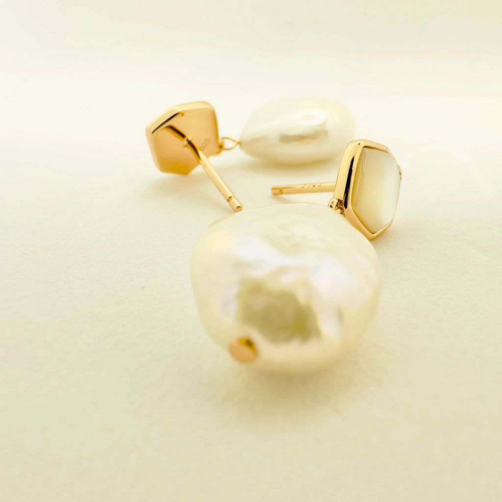 pearl drop earrings