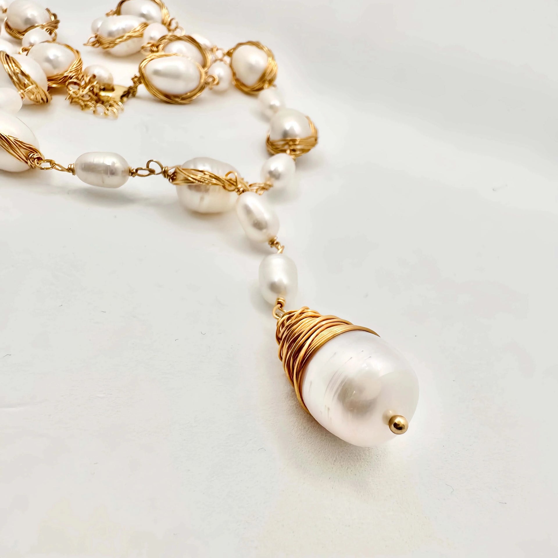 Baroque Pearl Necklace Pearl Pendant