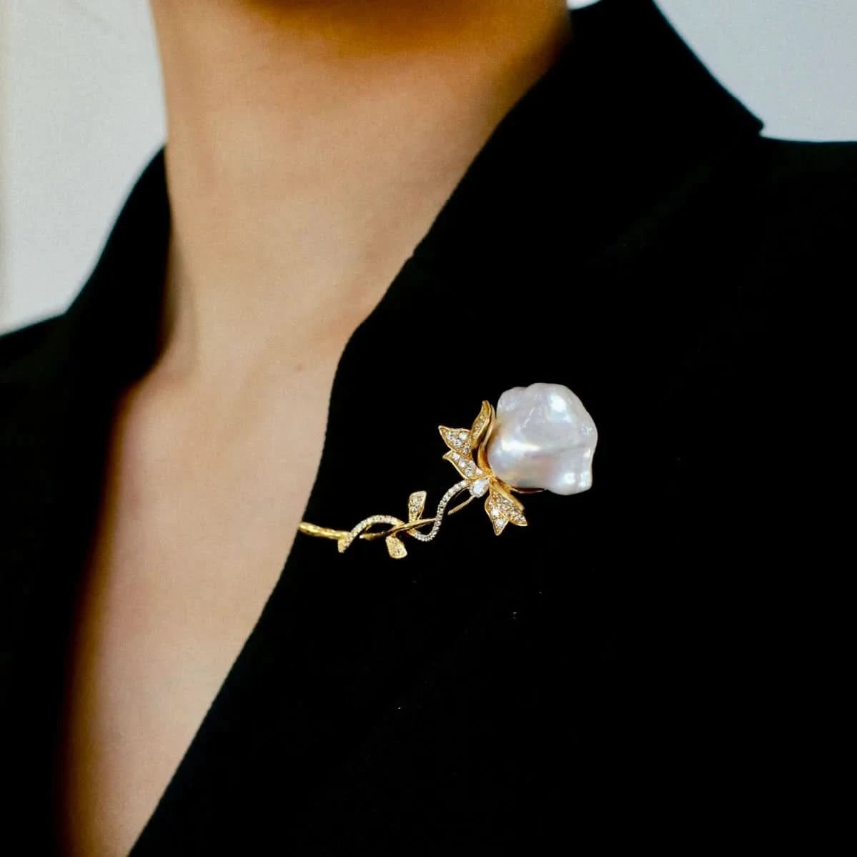 Baroque Pearl Brooch