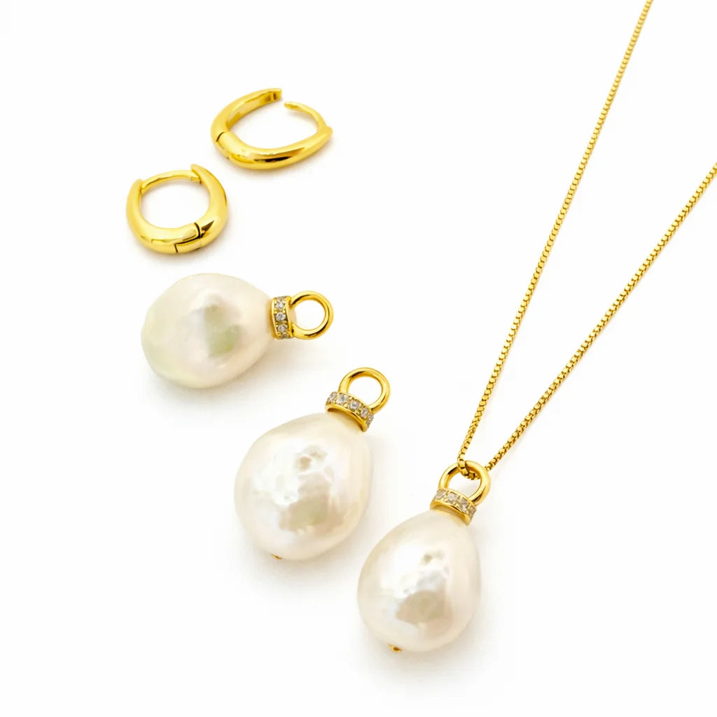 Baroque Pearls Detachable Earrings