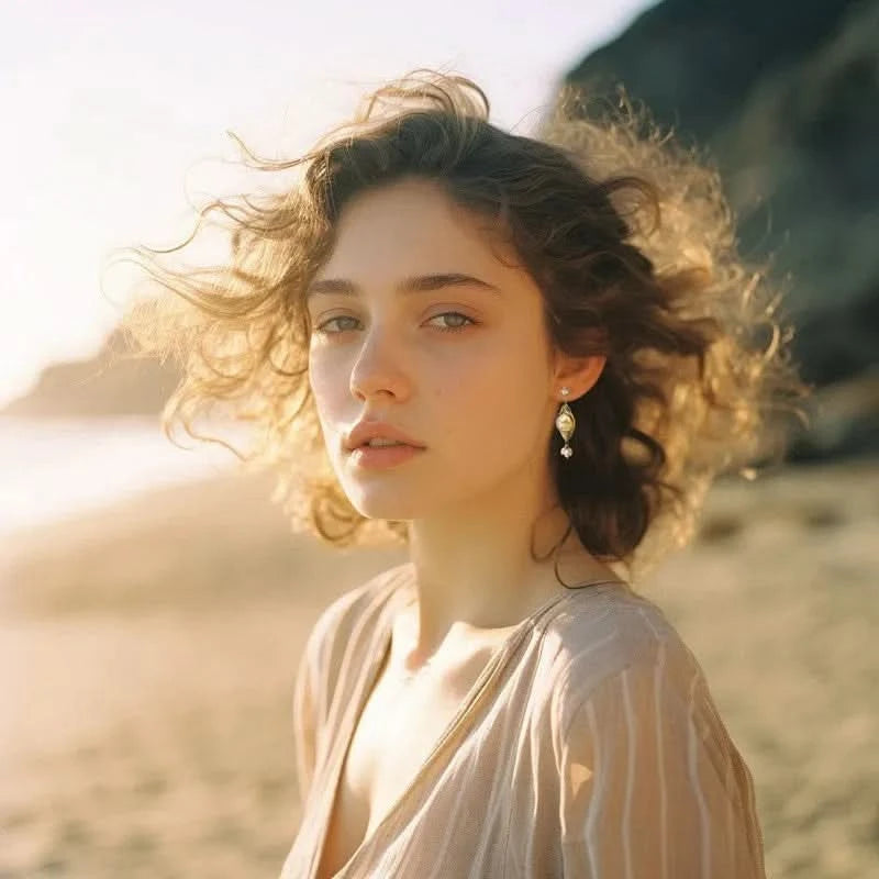 white diamond earrings