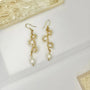 gold vermeil pearl earrings