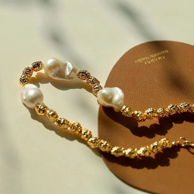 Baroque Pearl Necklace – One or Three Pearls