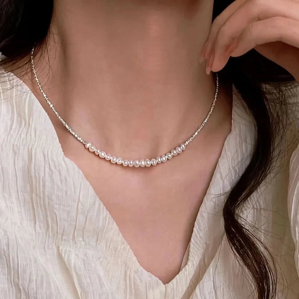 pearl choker necklace
