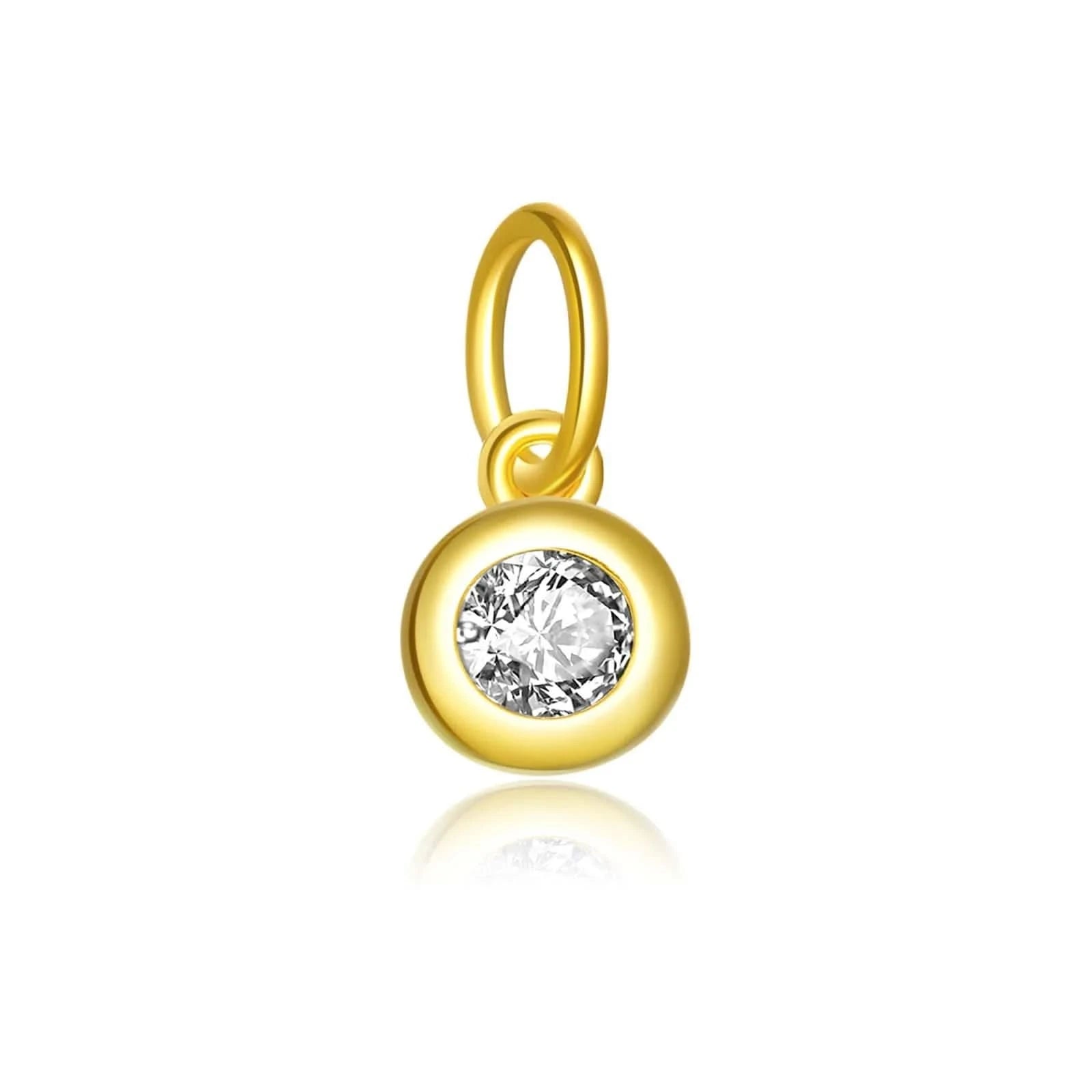 Birthstone-Charm-Pendants-Gold-April_White Zircon