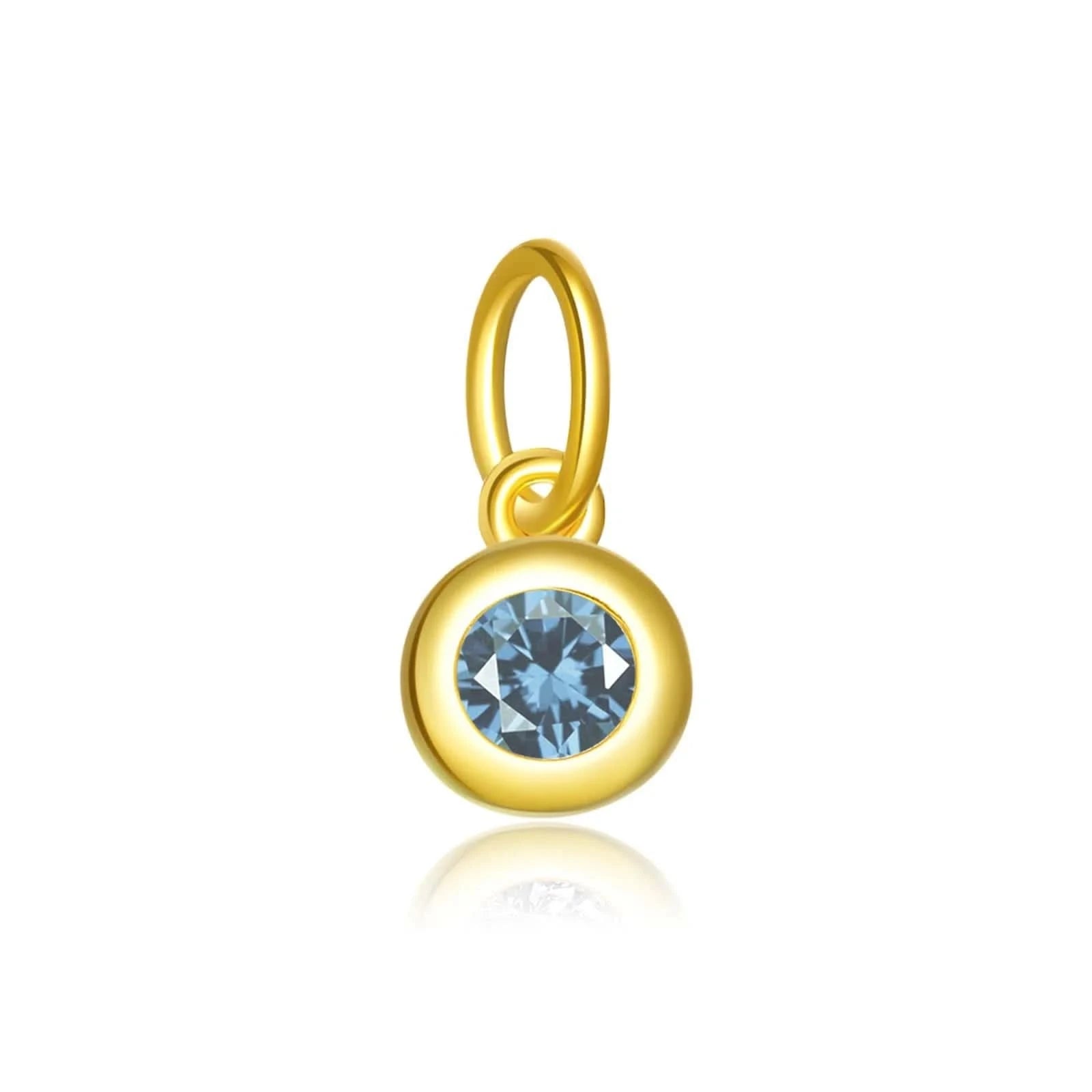 Birthstone-Charm-Pendants-Gold-March_Light Blue