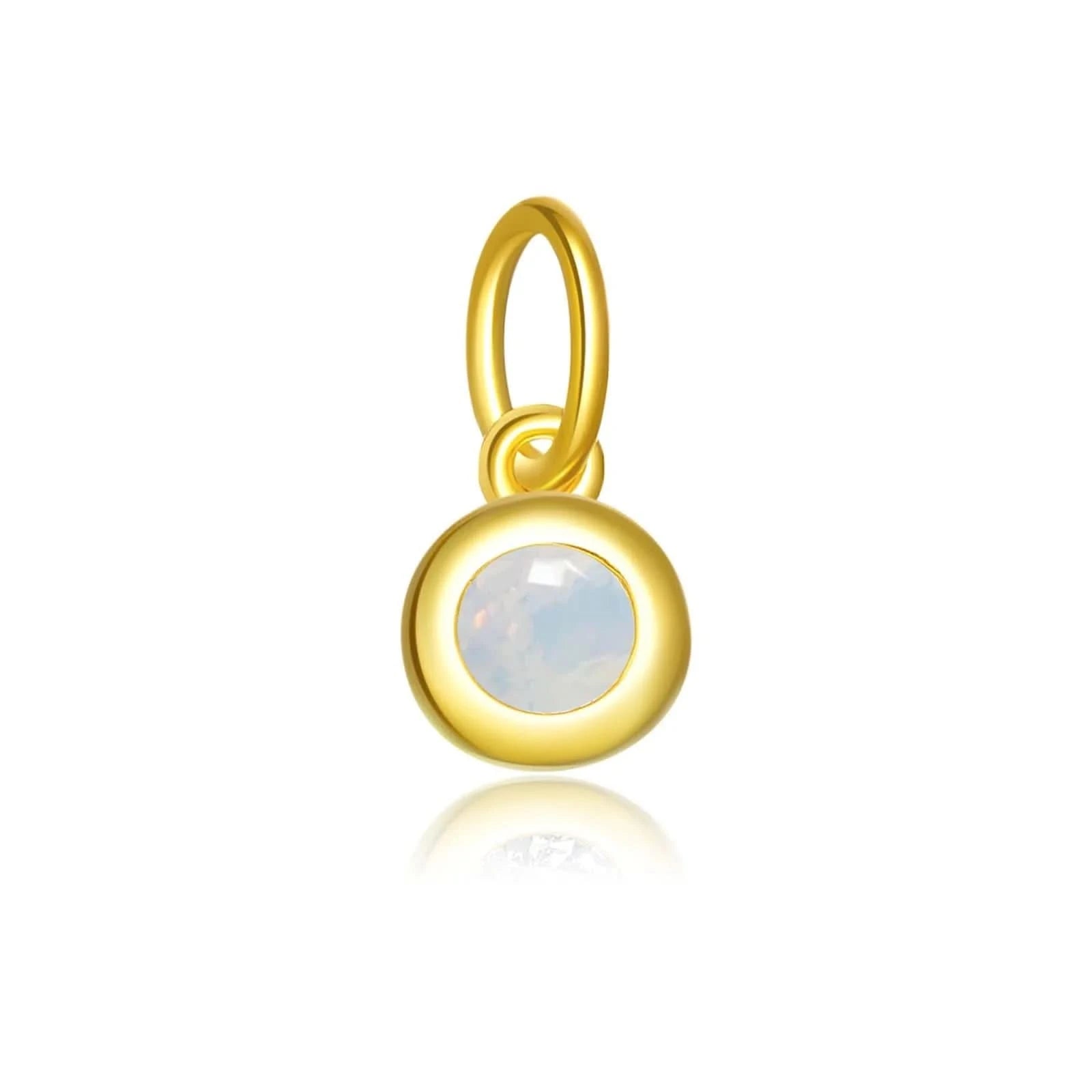 Birthstone-Charm-Pendants-Gold-October_Opalescent White