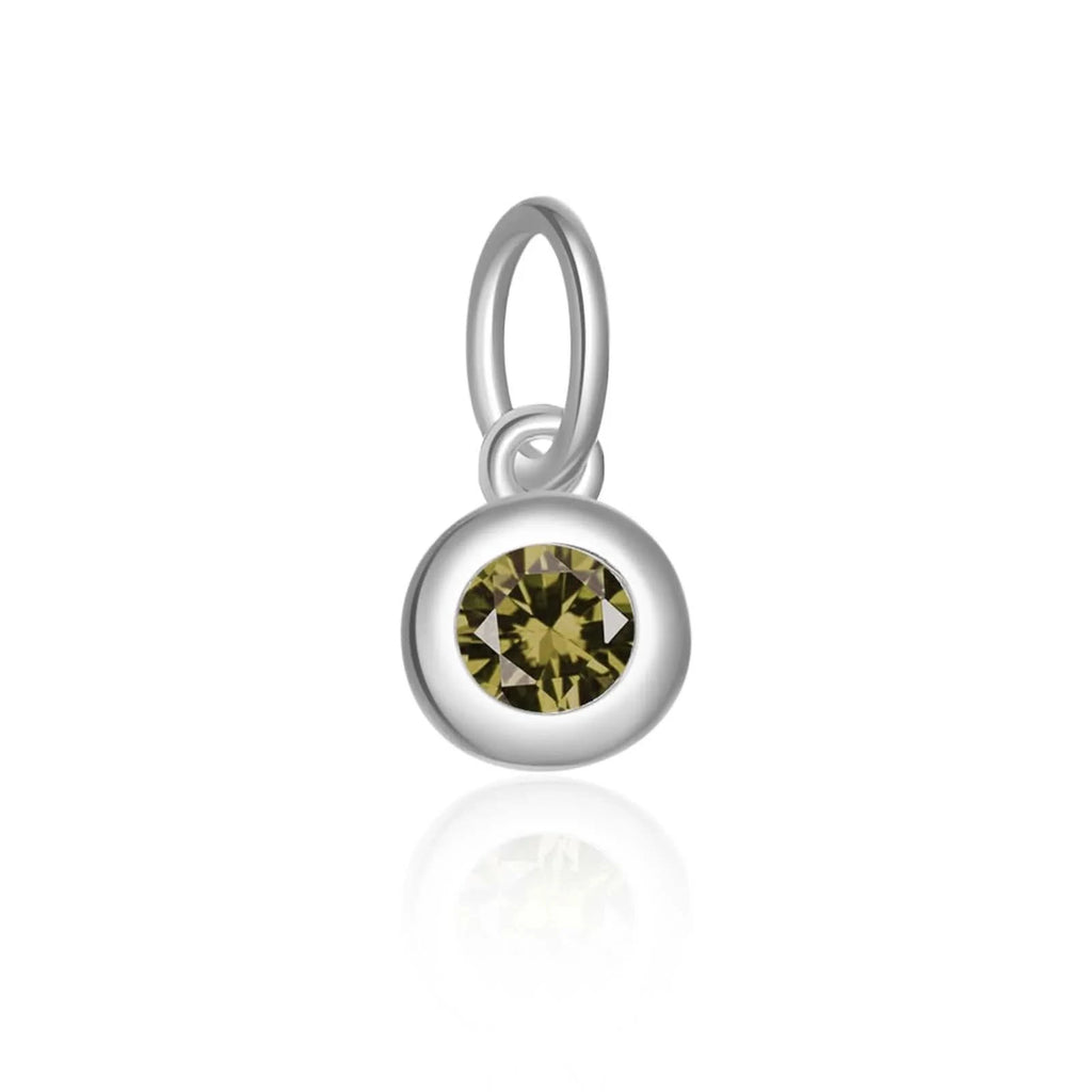 Birthstone_Charm_Pendants-_Silver_August_Olive_Green