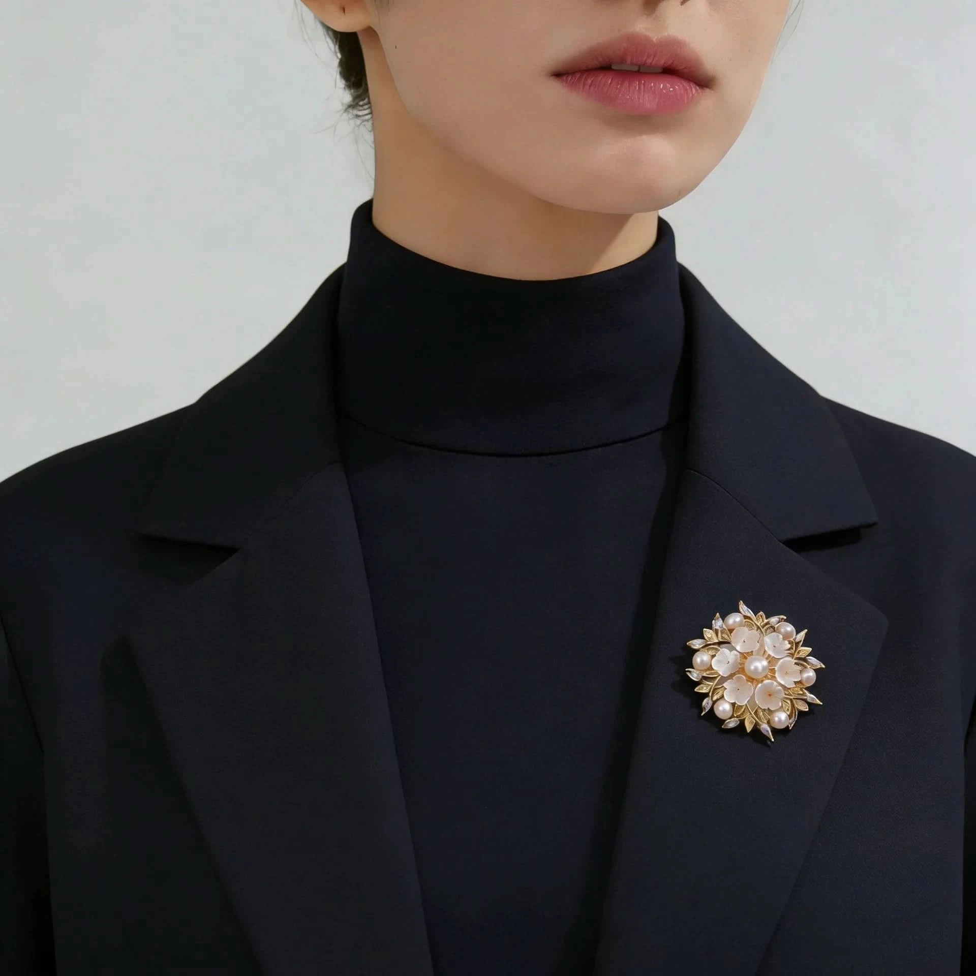 Blossom Pearl Floral Brooch