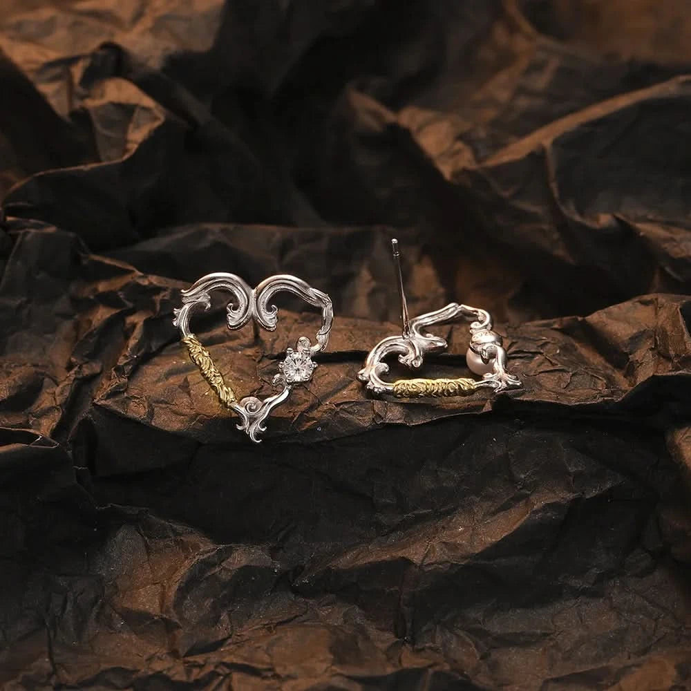 silver pearl earrings