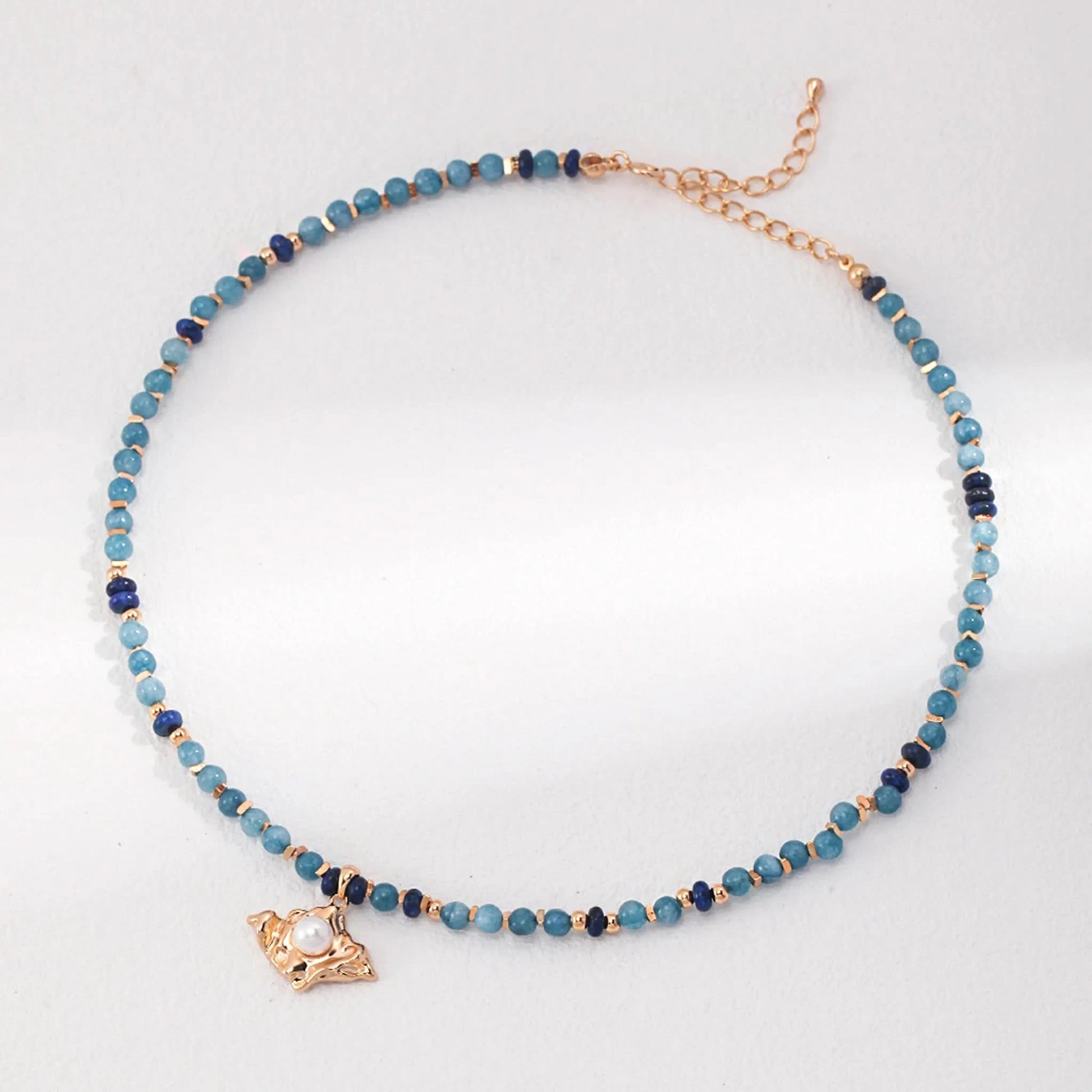 gold pearl pendant necklace