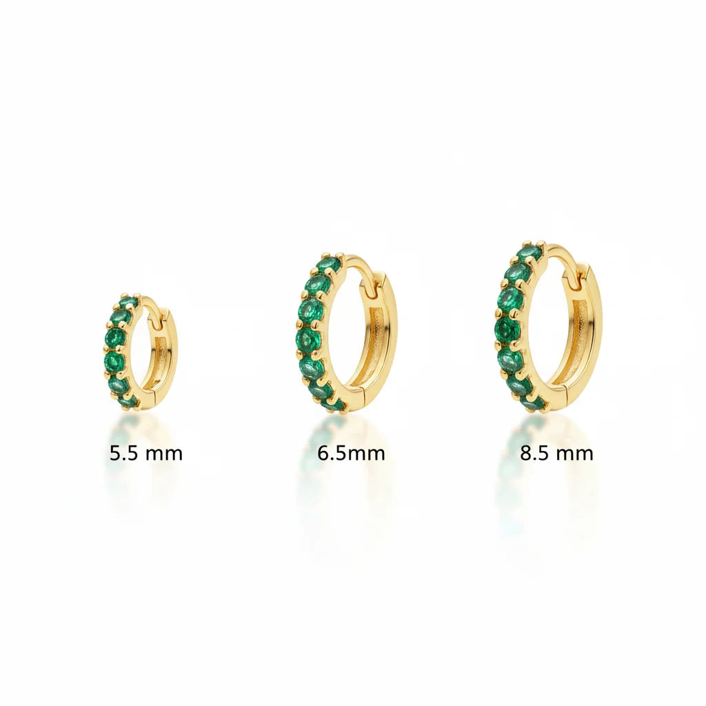 Diamond Ear Hoop Set
