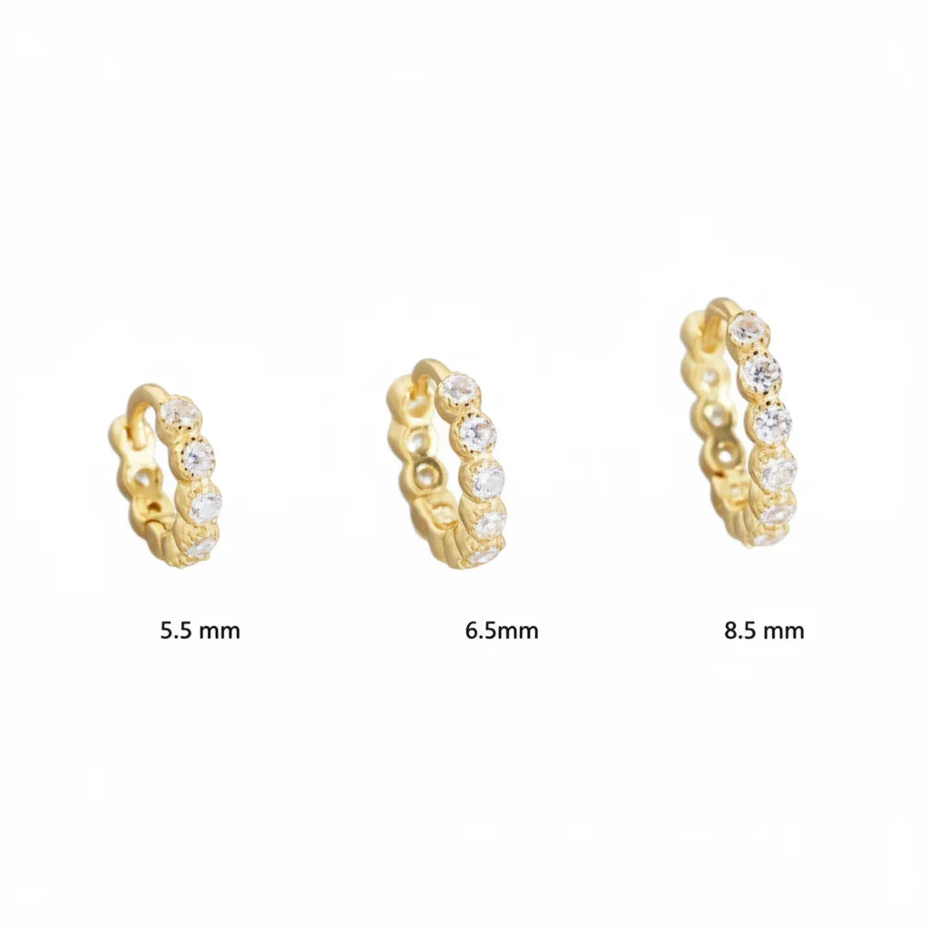 Diamond Ear Hoop Set