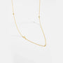 Diamond Initial Letter Gold Necklace-Y