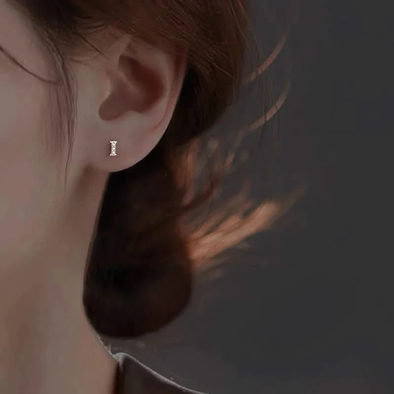 silver stud earrings