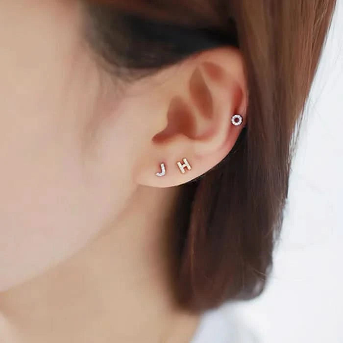 silver stud earrings
