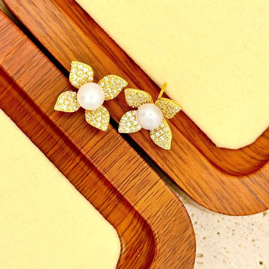 pearl earrings stud