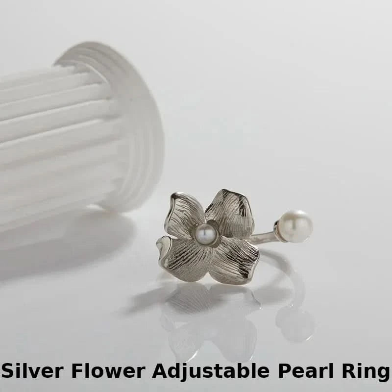 Flower Necklace & Ring Set Sale