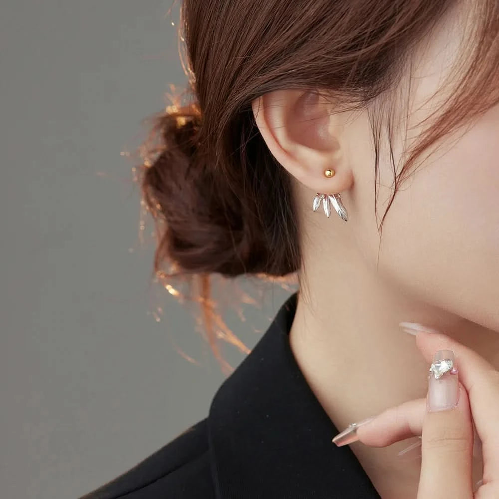 silver earring studs