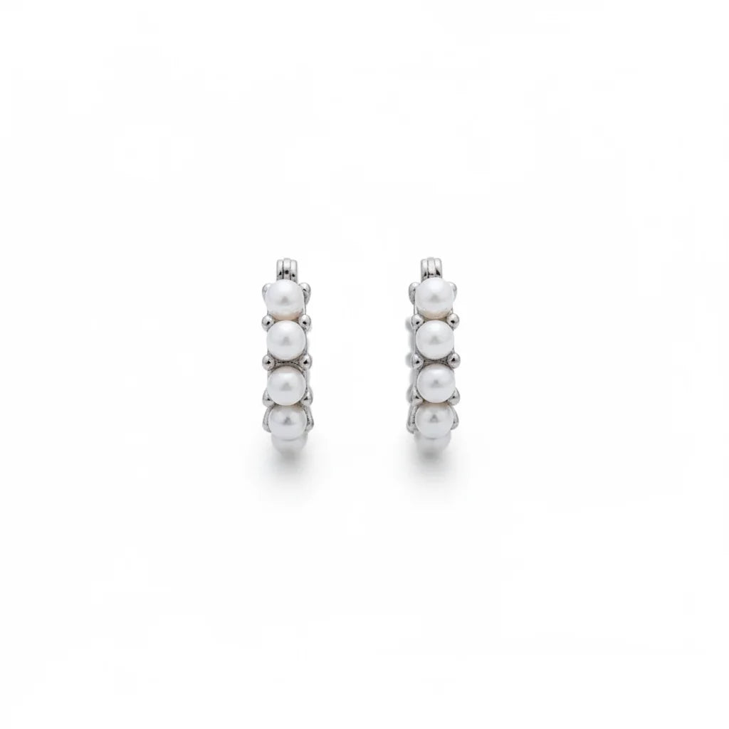 Freshwater Pearl Hoop Earring