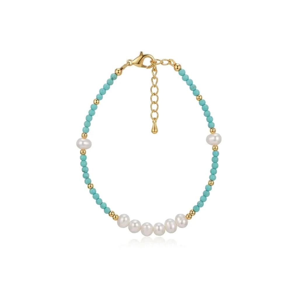 Freshwater Pearl Turquoise Bracelet
