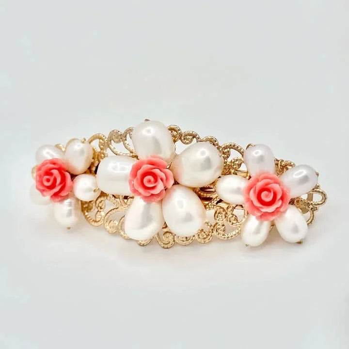 Freshwater Pearl Flower Hair Clip