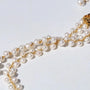 Pearl necklace with gold chain