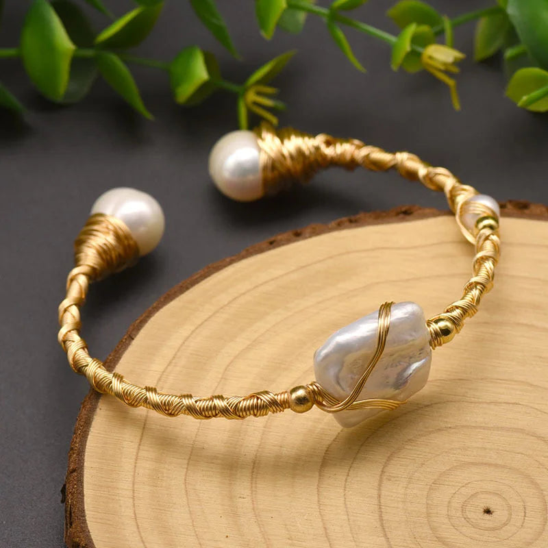 Treads Baroque Pearls Bracelet