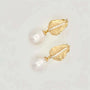 Diamond Pearl Earrings