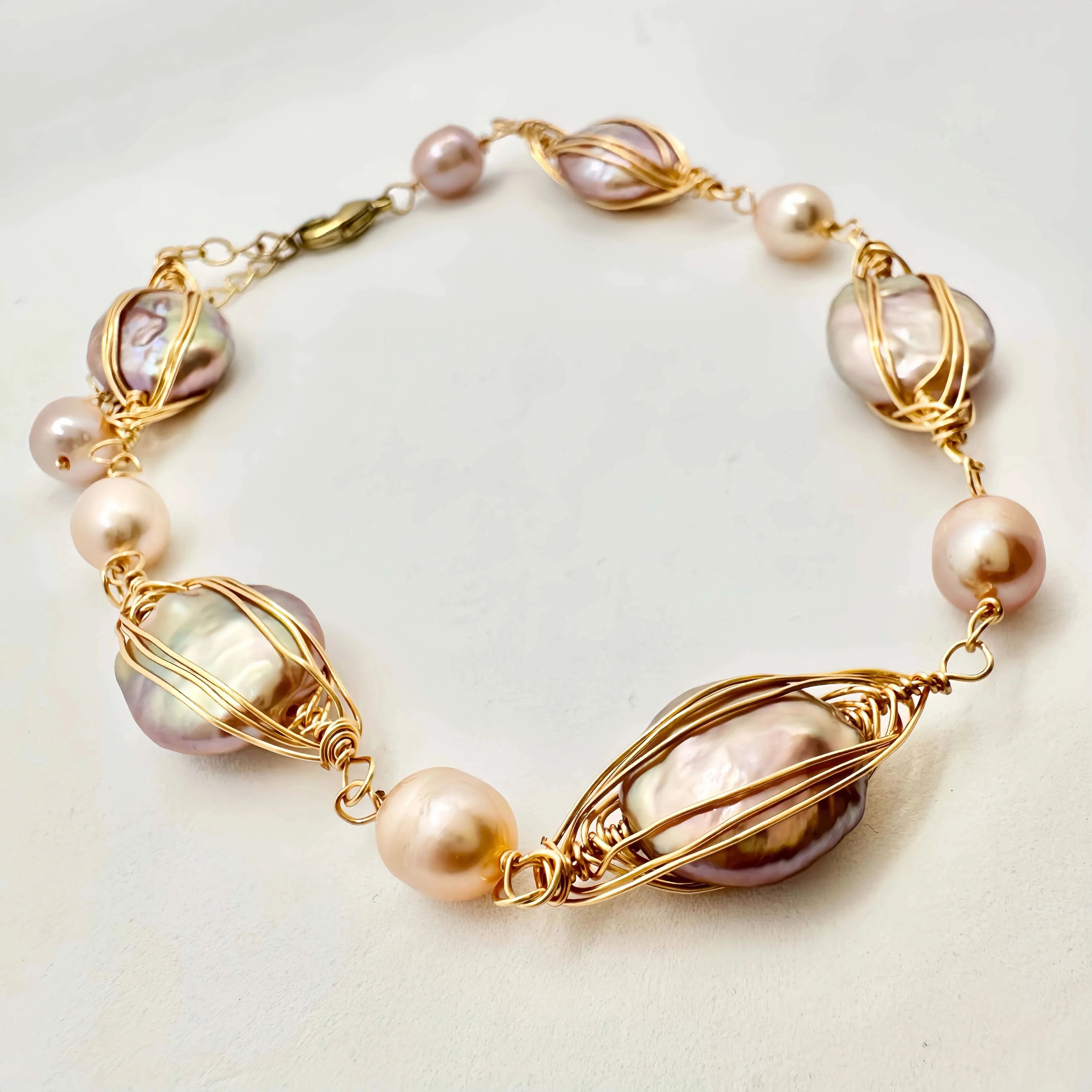 Pink Baroque Bracelet