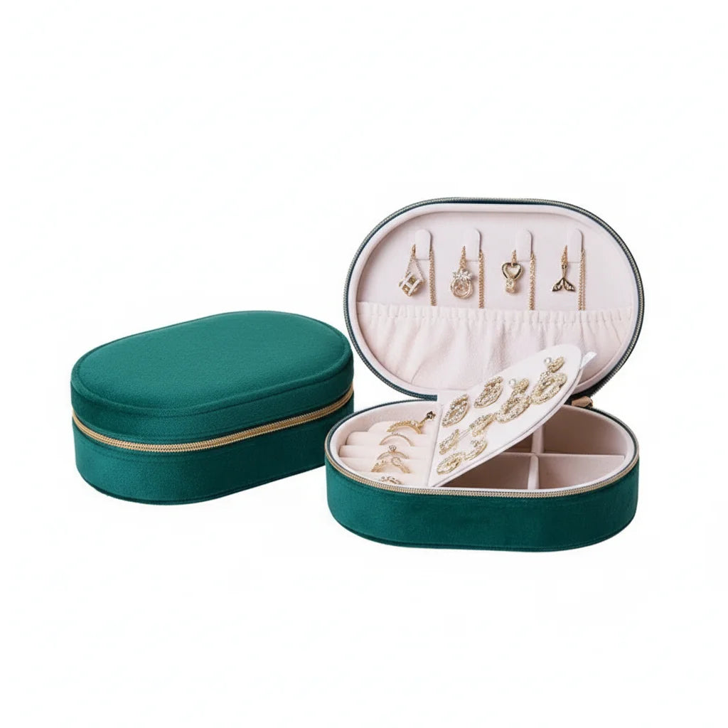 Velvet Portable Jewellery Box