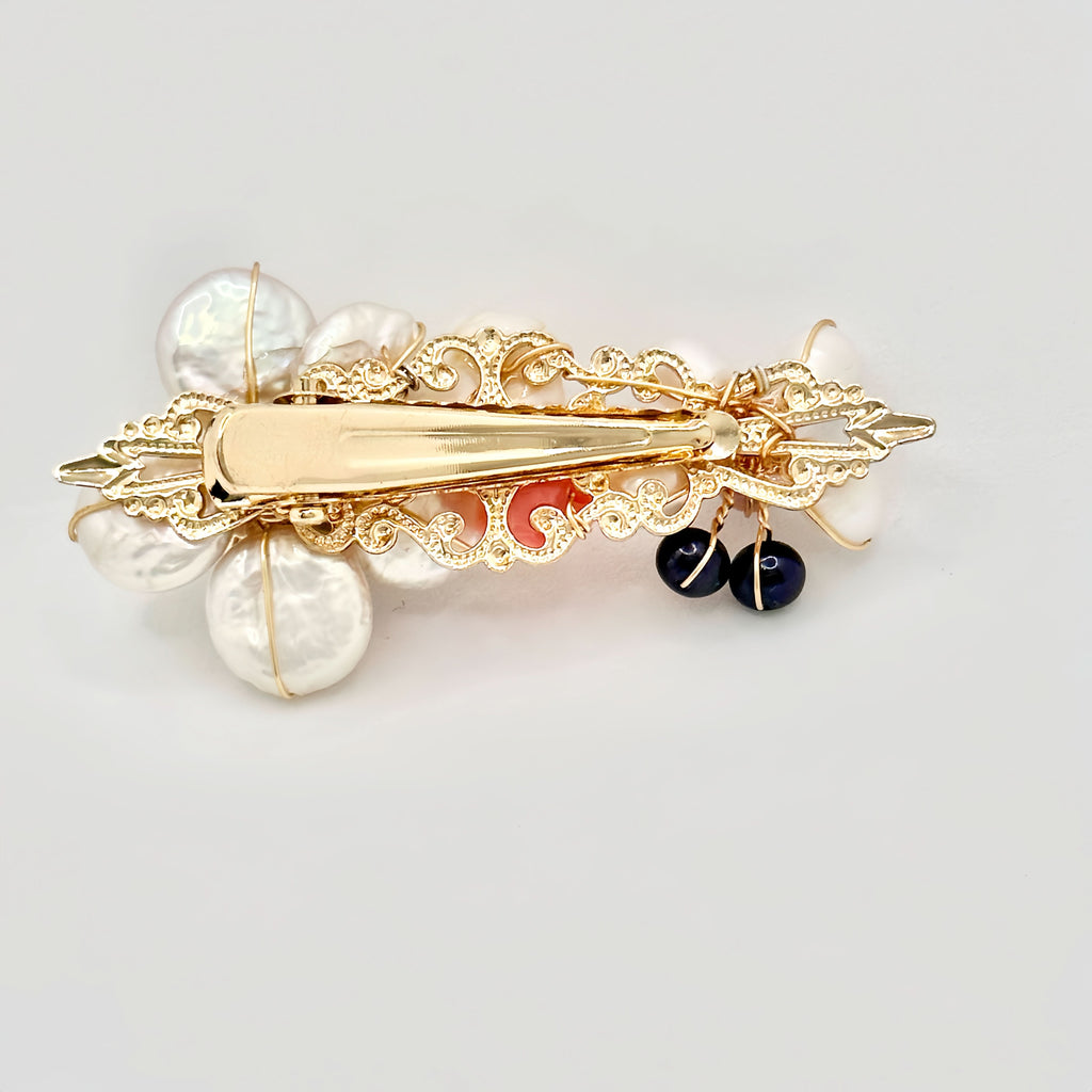 pearl hair clip