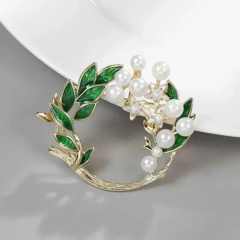 Pearl Jasmine Brooch