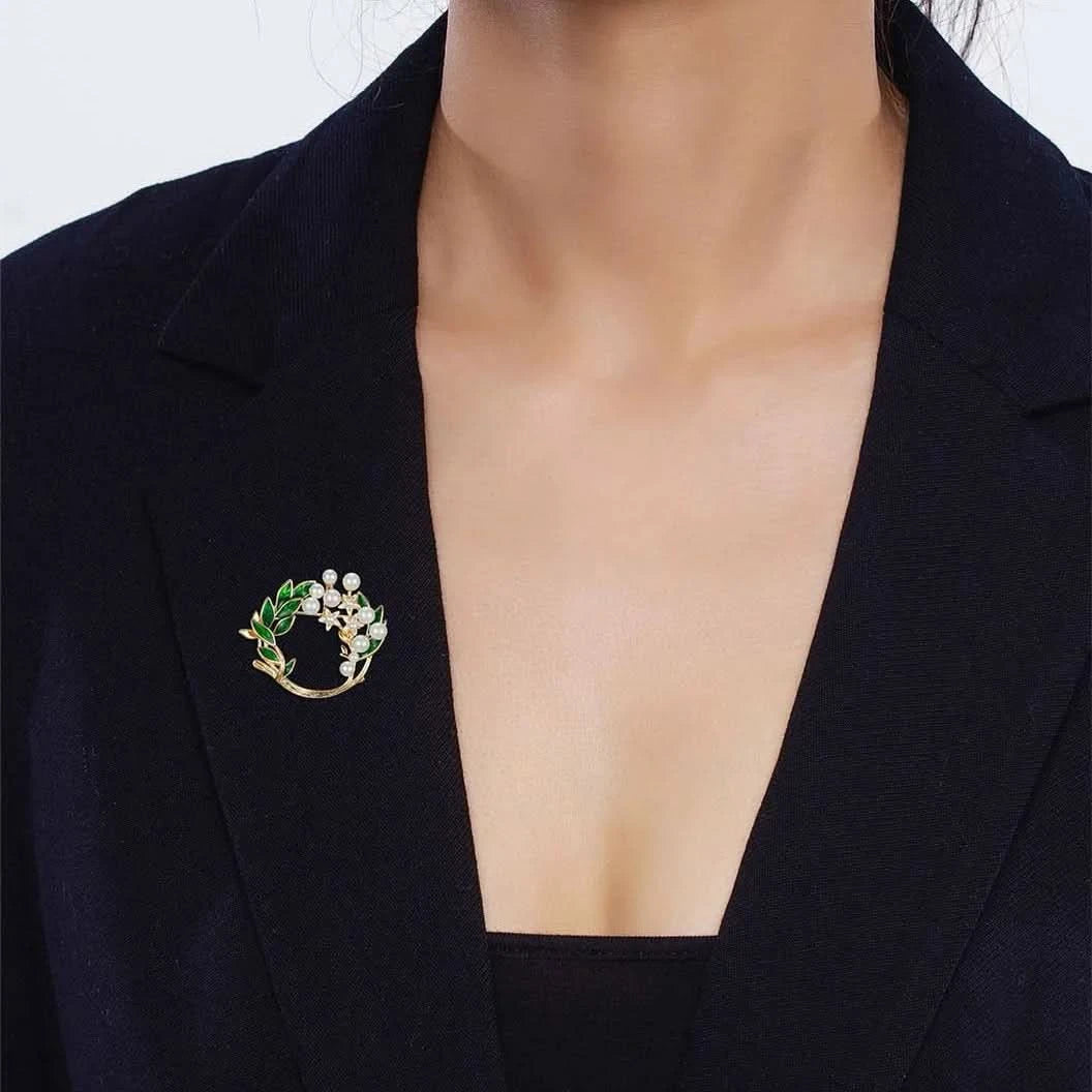 Pearl Jasmine Brooch