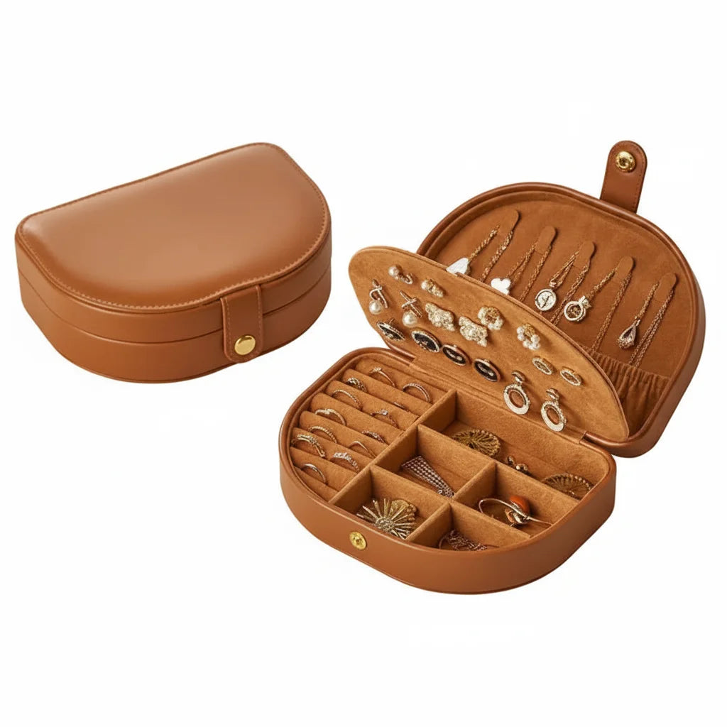 Luxury PU Leather Jewellery Travel Box