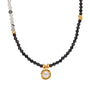 black stone necklace