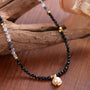 black stone necklace