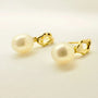 pearl pendant and earring set