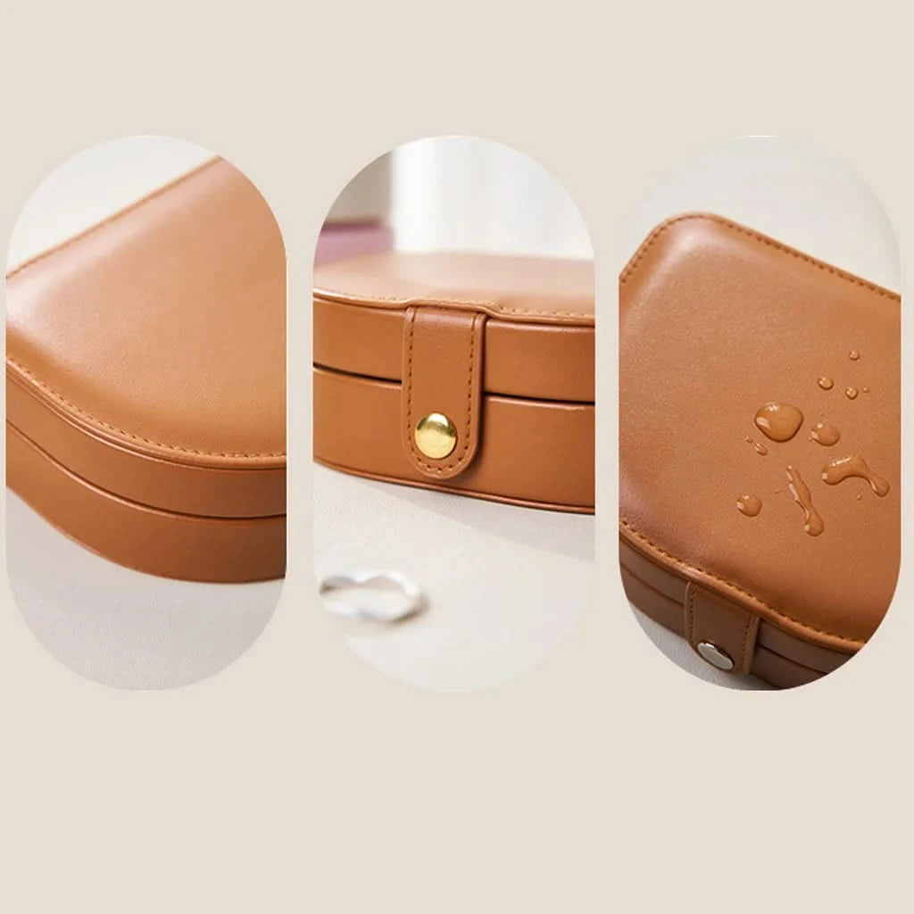 Luxury PU Leather Jewelry Travel Case
