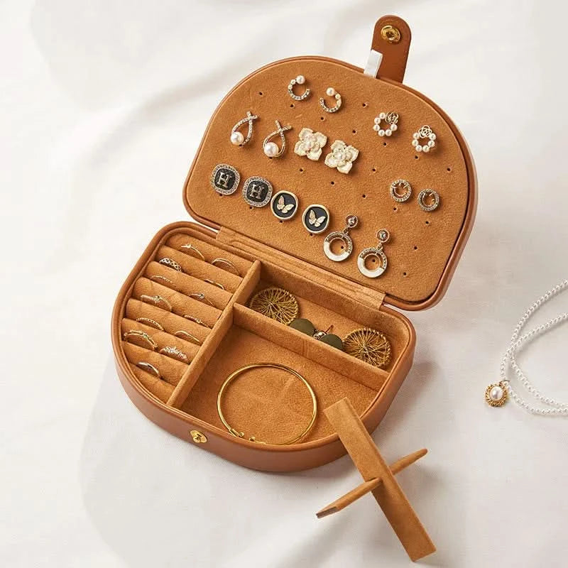 Luxury PU Leather Jewelry Travel Case